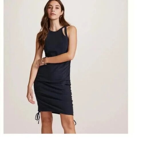 043 Daily Practice by Anthropologie Mini Dress Navy NWOT/Size Large - Picture 1 of 11